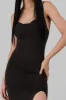 Vestido tirantes midi liso detalle abertura sold by Shasa
