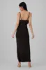 Vestido tirantes midi liso detalle abertura sold by Shasa