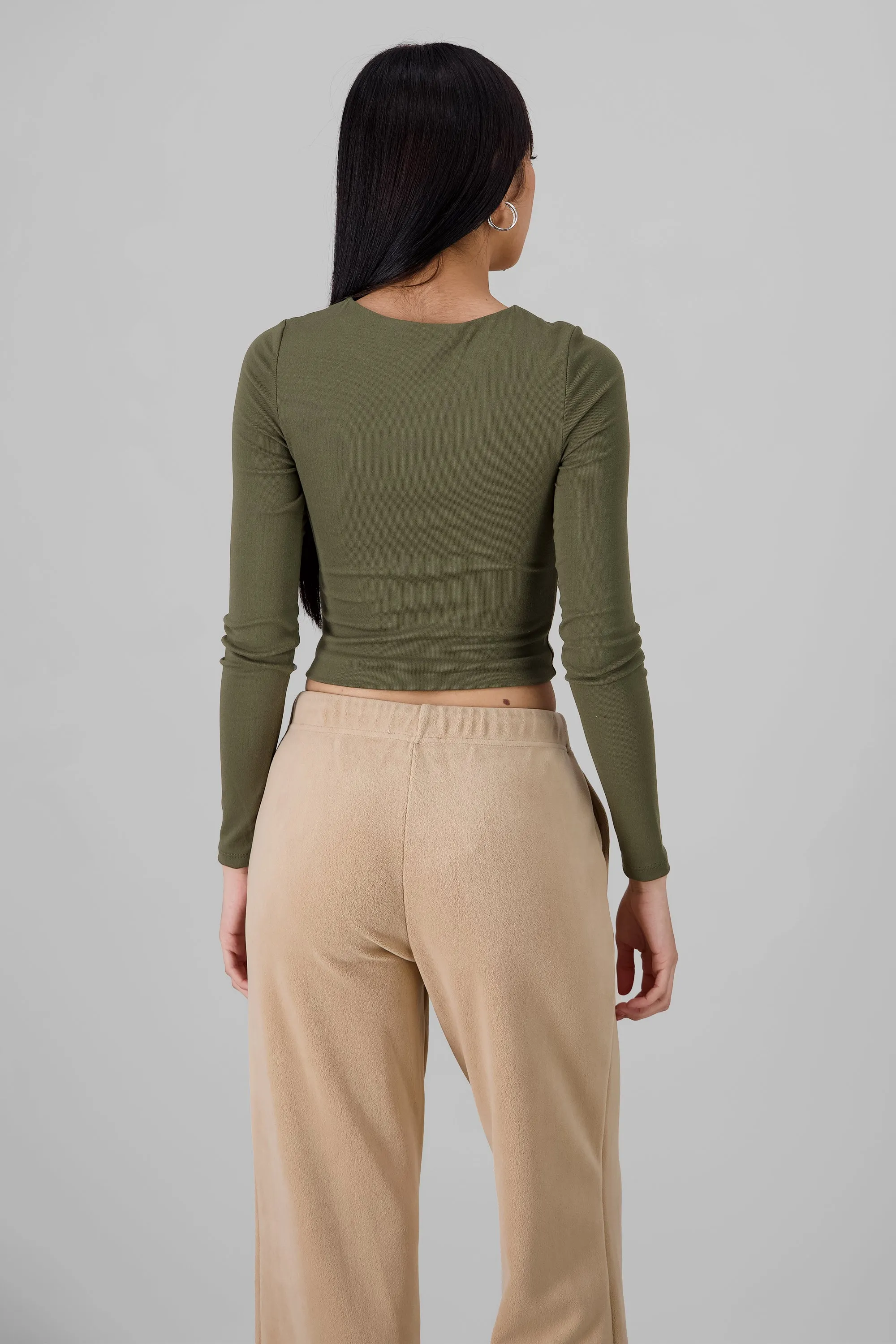 Top manga larga doble tela escote redondo sold by Shasa product image thumbnail 4