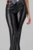 Pantalones flare PU pretina ancha sold by Shasa