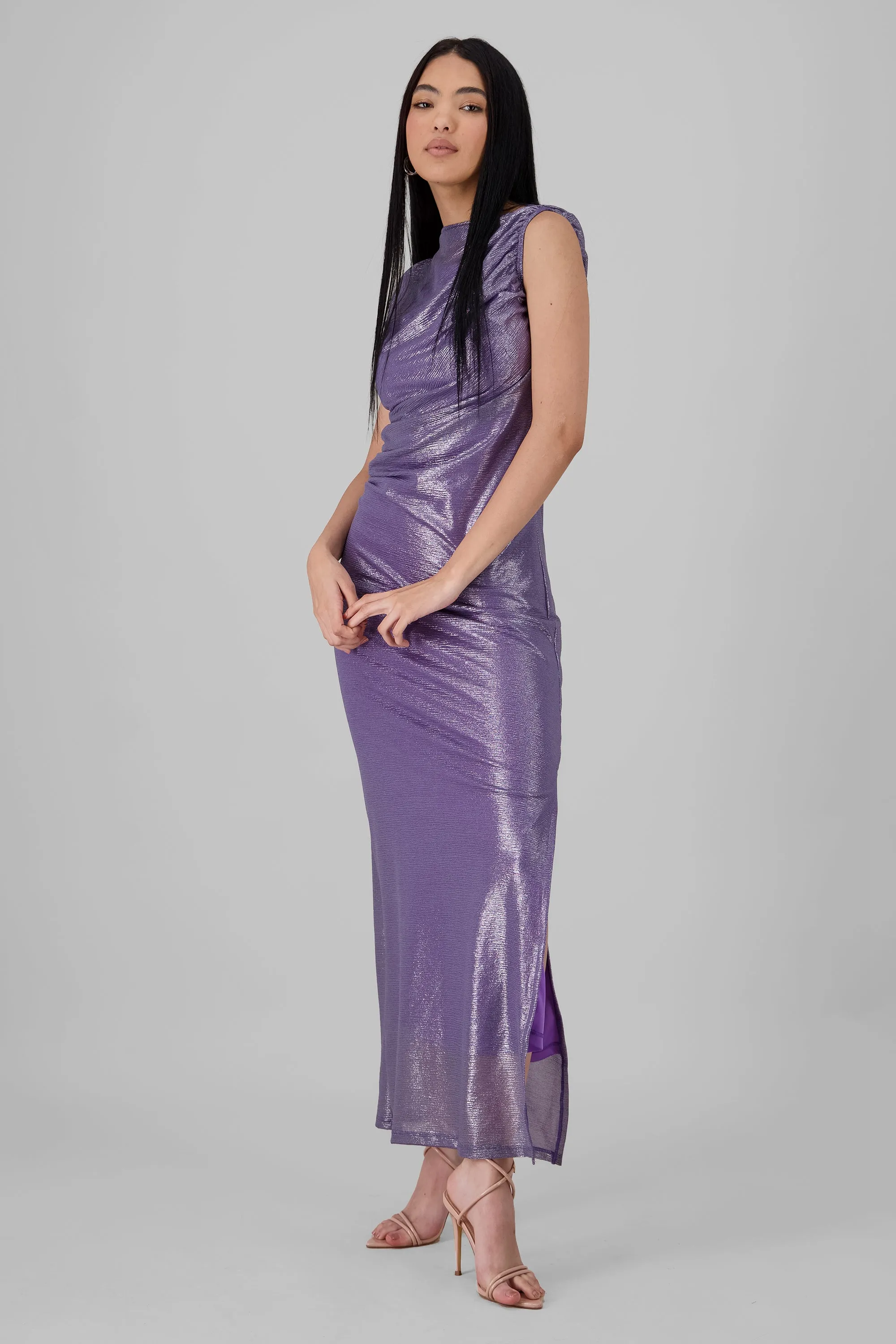 Vestido maxi drapeado brillos sold by Shasa product image thumbnail 2
