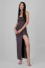 Vestido tirantes midi liso detalle abertura sold by Shasa