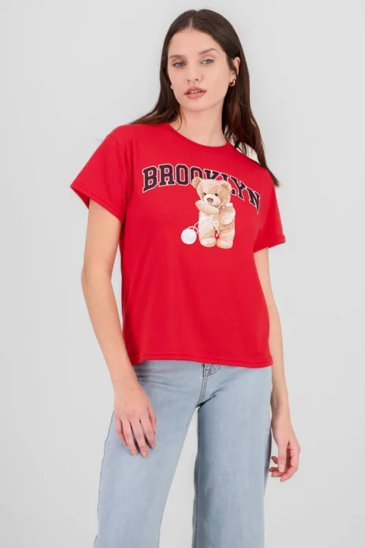 Playera Manga Corta Osito Brooklyn sold by Shasa