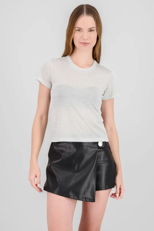 T-shirt manga corta detalle brillos sold by Shasa