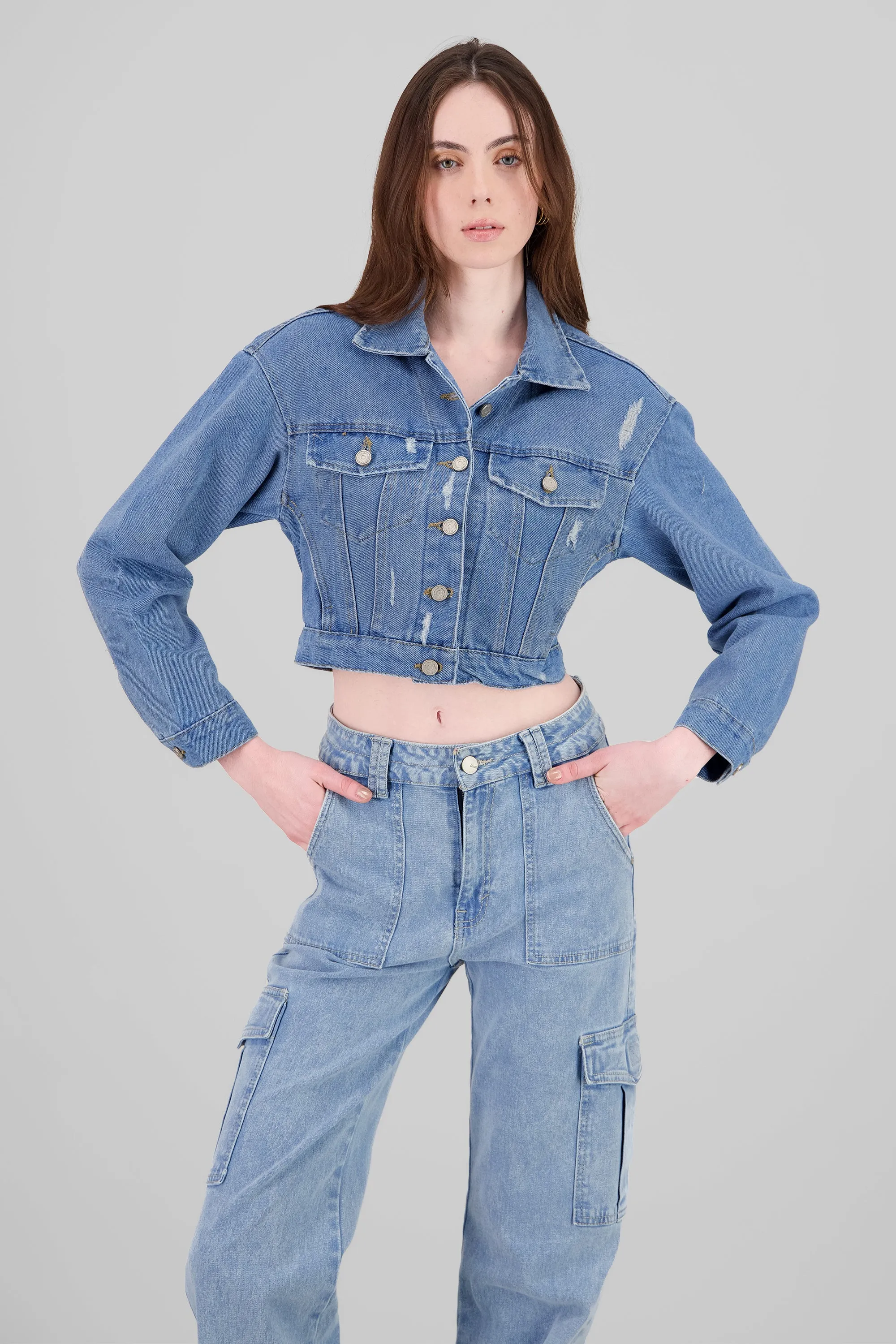 Trucker jacket oversize sold by Shasa product image thumbnail 2