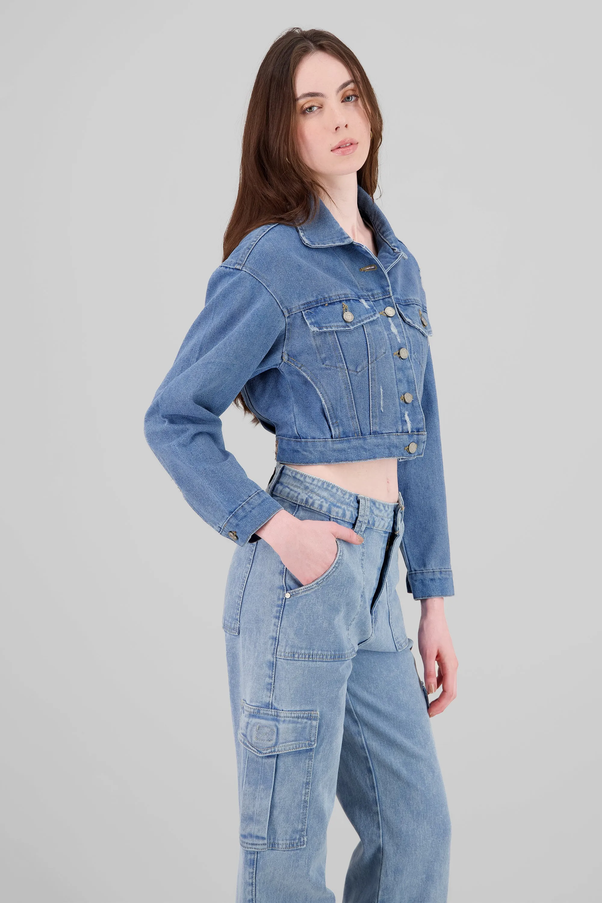 Trucker jacket oversize sold by Shasa product image thumbnail 3