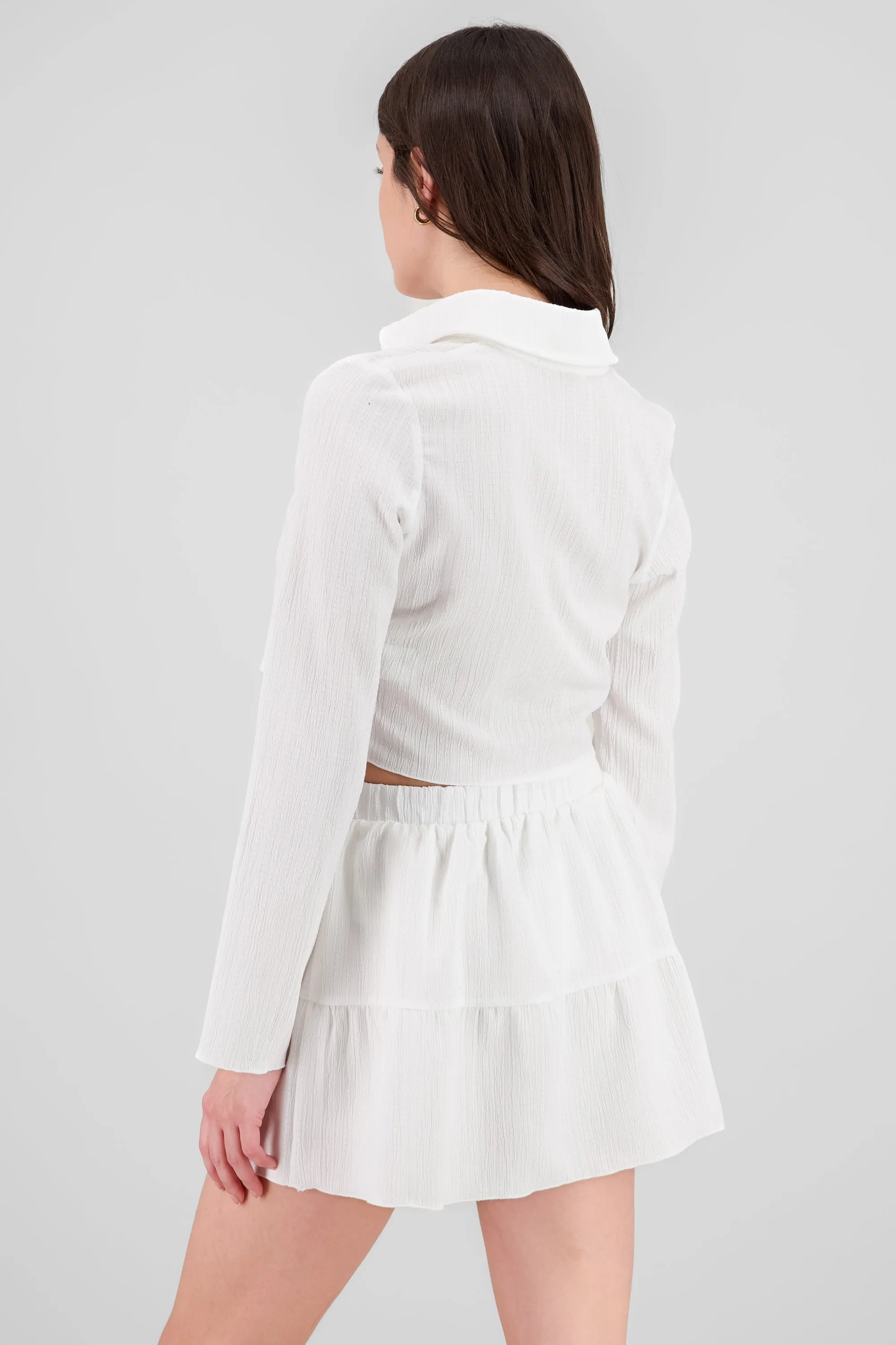 Camisa crop manga larga textura sold by Shasa product image thumbnail 4