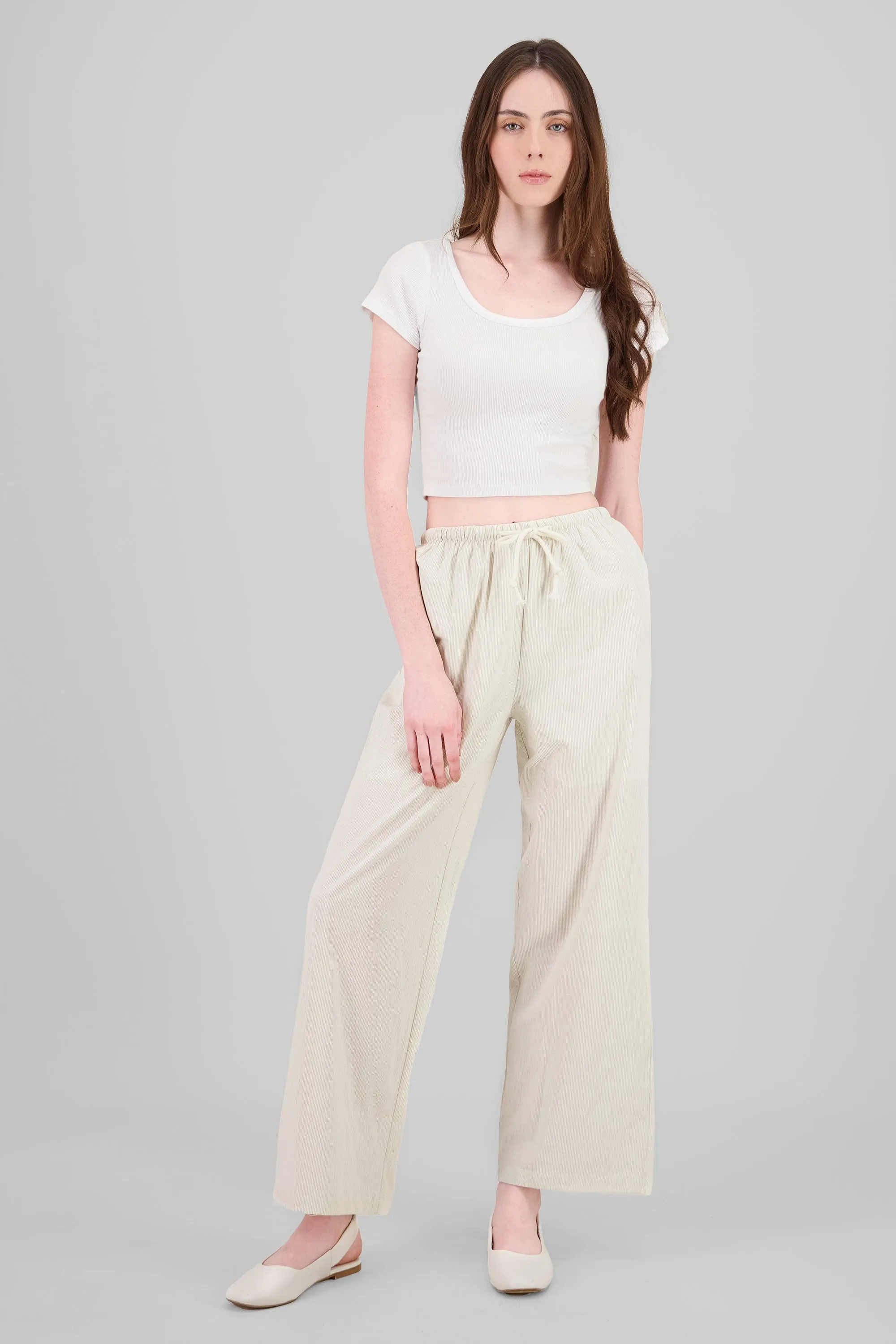 Pantalon recto rayas sold by Shasa