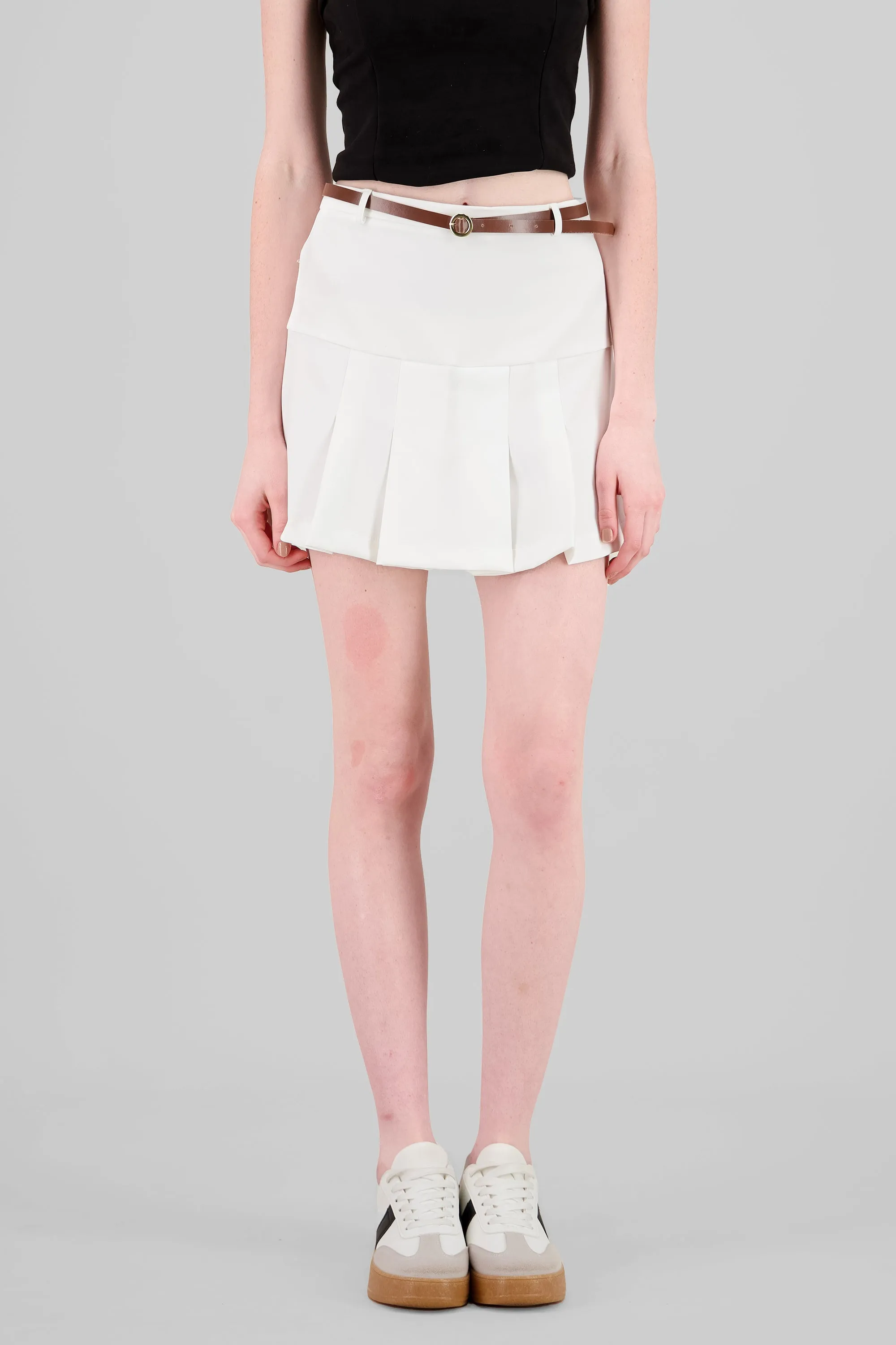 Mini falda lisa cinturon sold by Shasa product image thumbnail 2