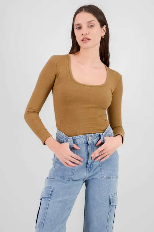 BODYSUIT MANGA LARGA RIB sold by Shasa