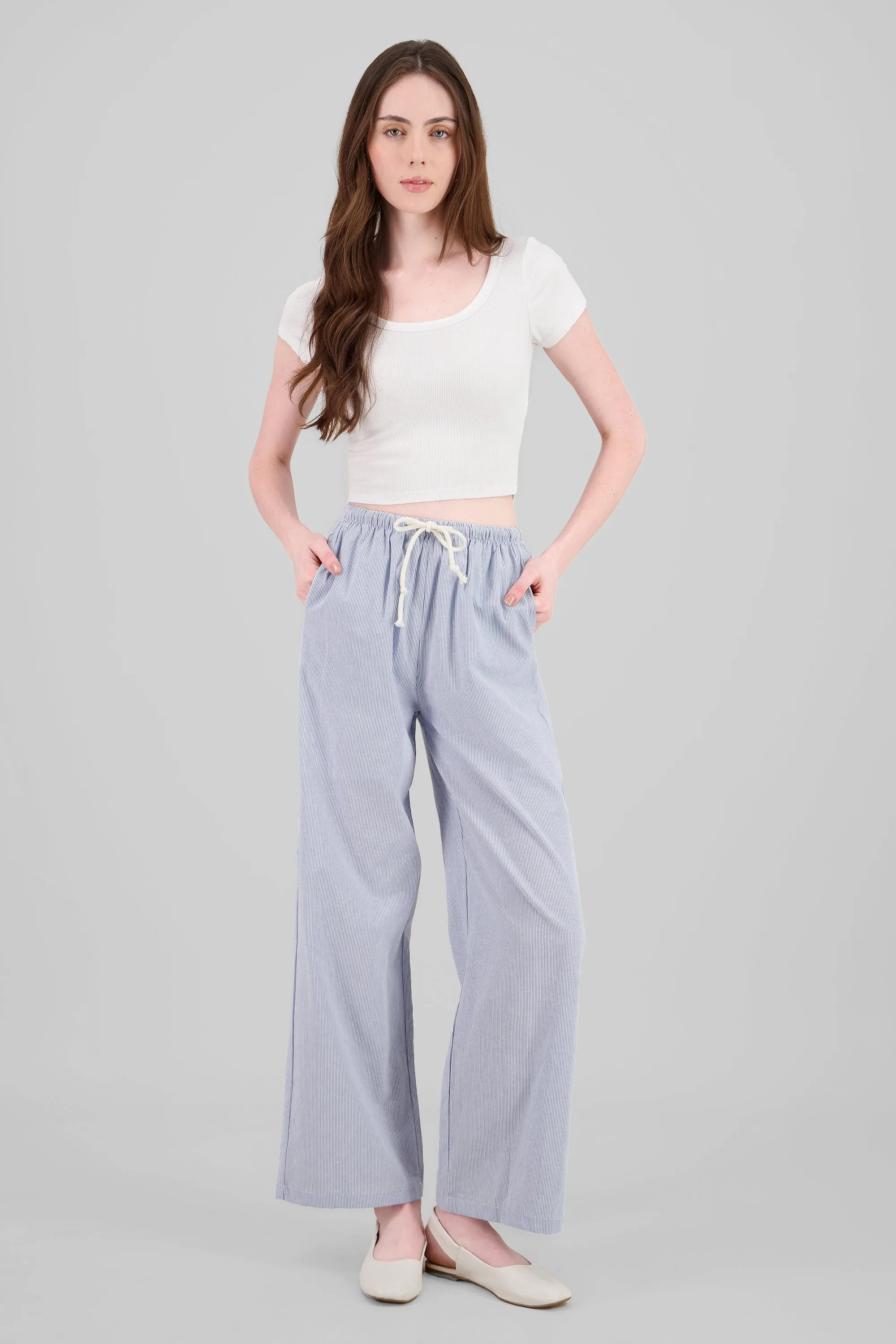 Pantalon recto rayas sold by Shasa