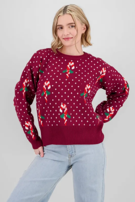 Sueter navidad bastones caramelo sold by Shasa