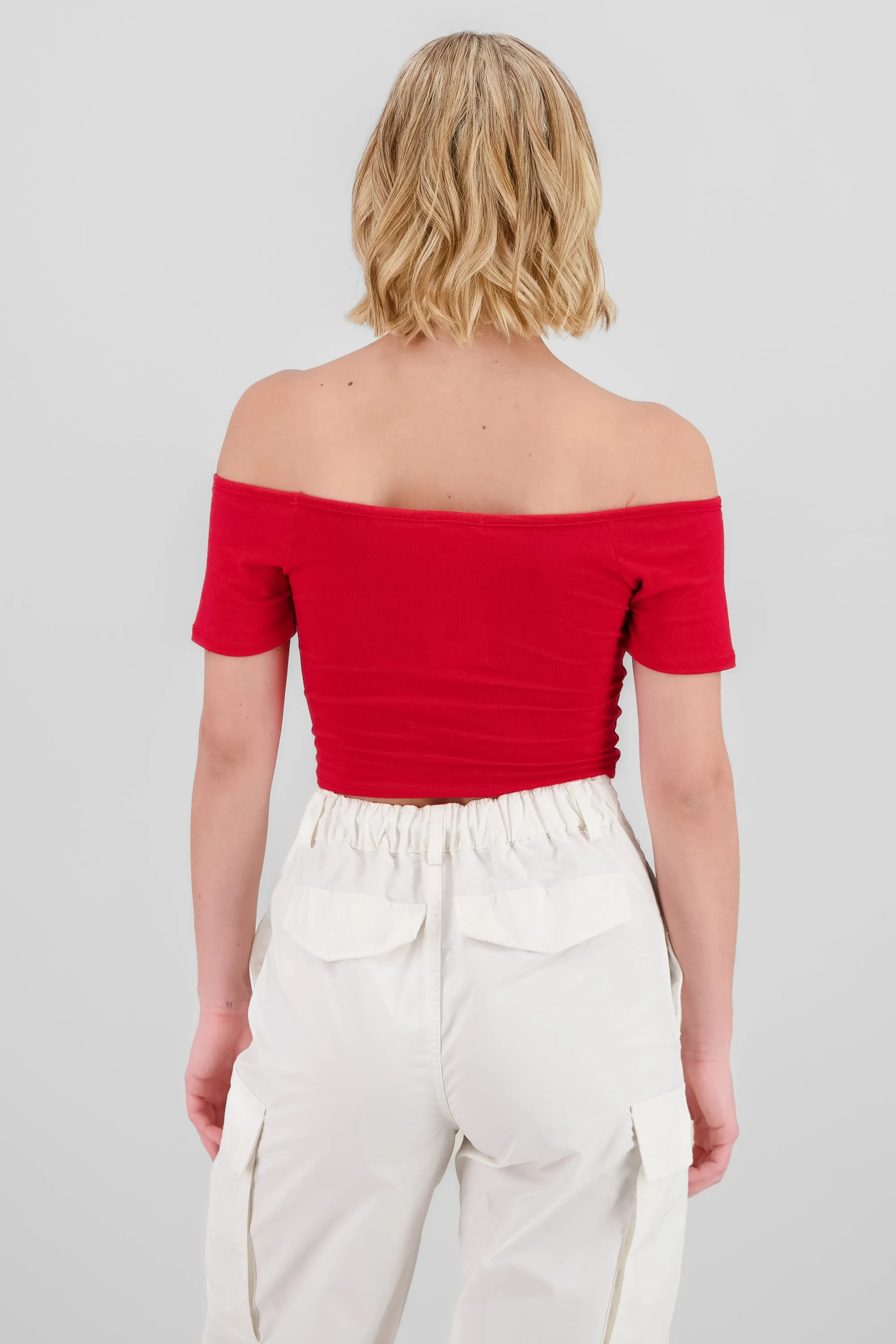 Top off shoulder liso cropped sold by Shasa product image thumbnail 4