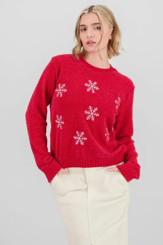 Sueter navideño copos sold by Shasa