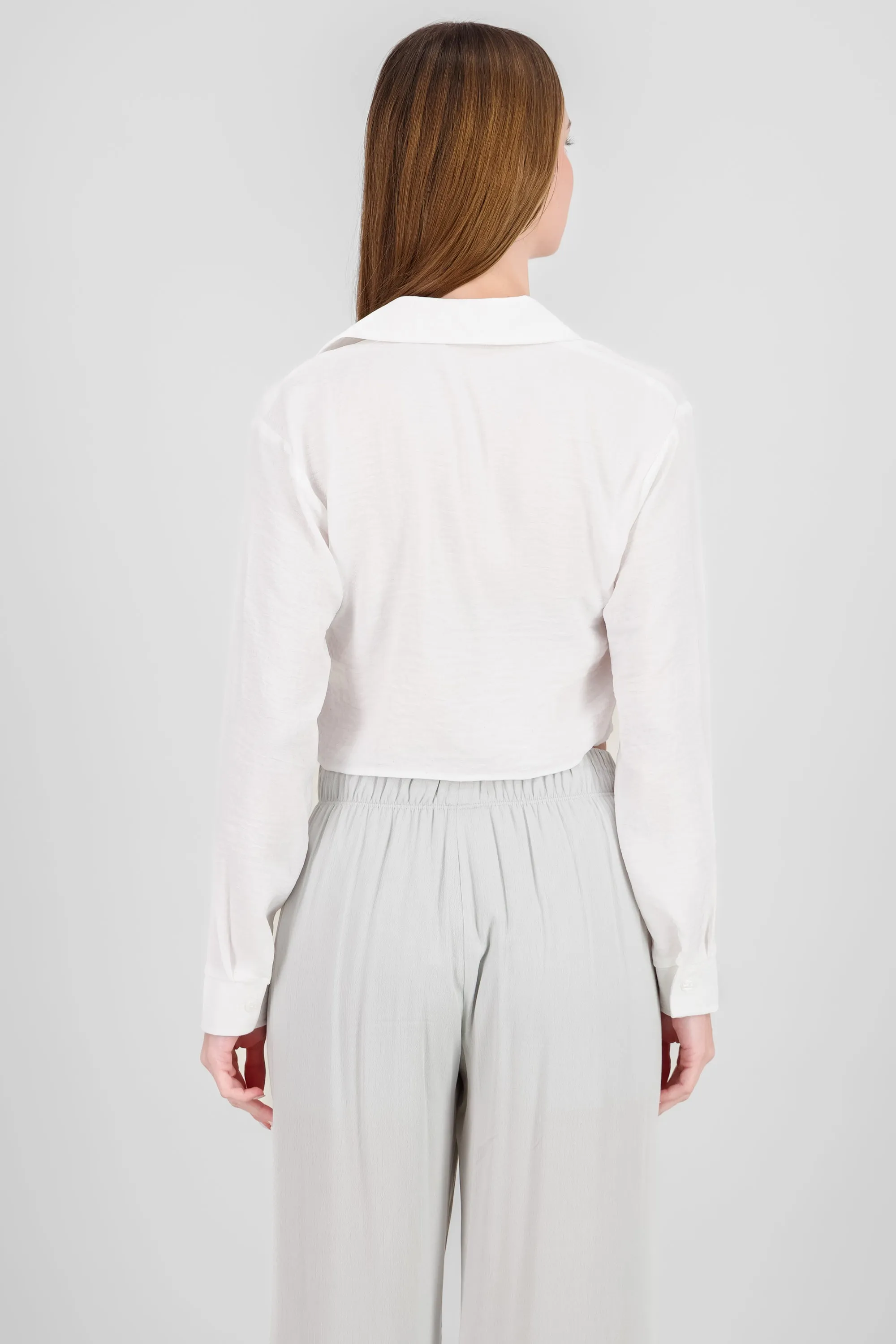 Camisa manga larga crop lisa sold by Shasa product image thumbnail 4