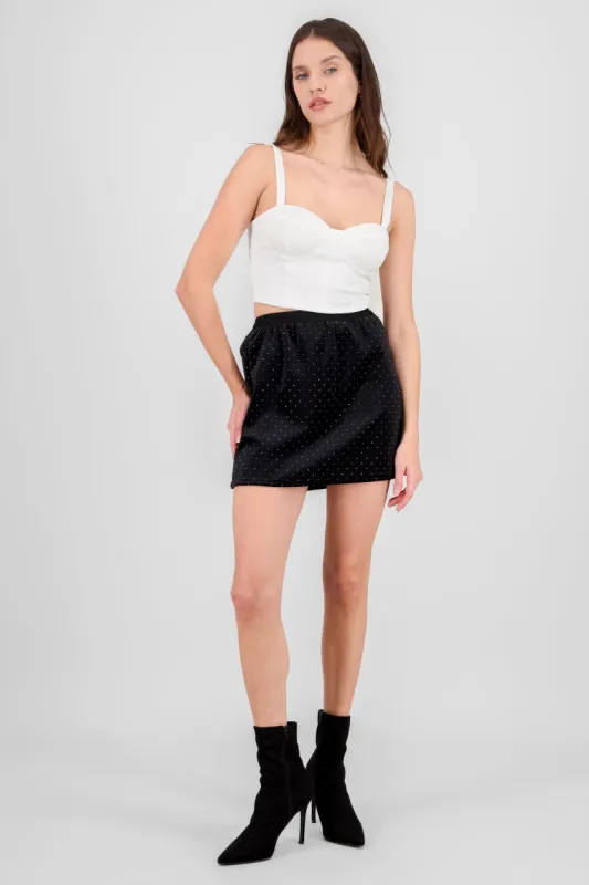 Mini falda lentejuelas terciopelo sold by Shasa