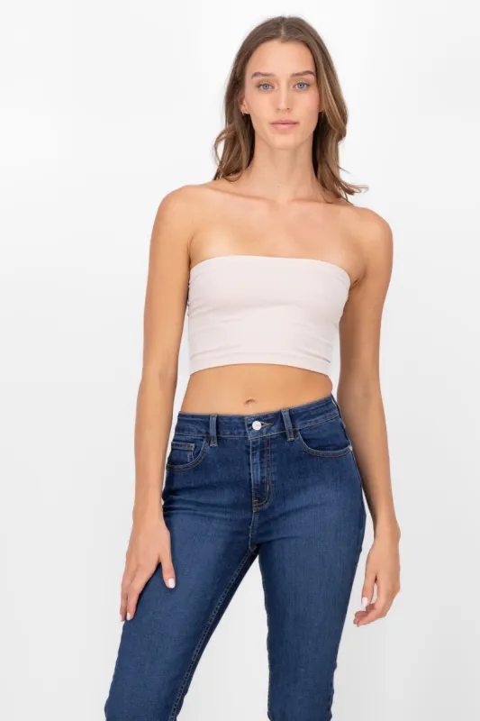 Top Tubo Strapless Rib sold by Shasa