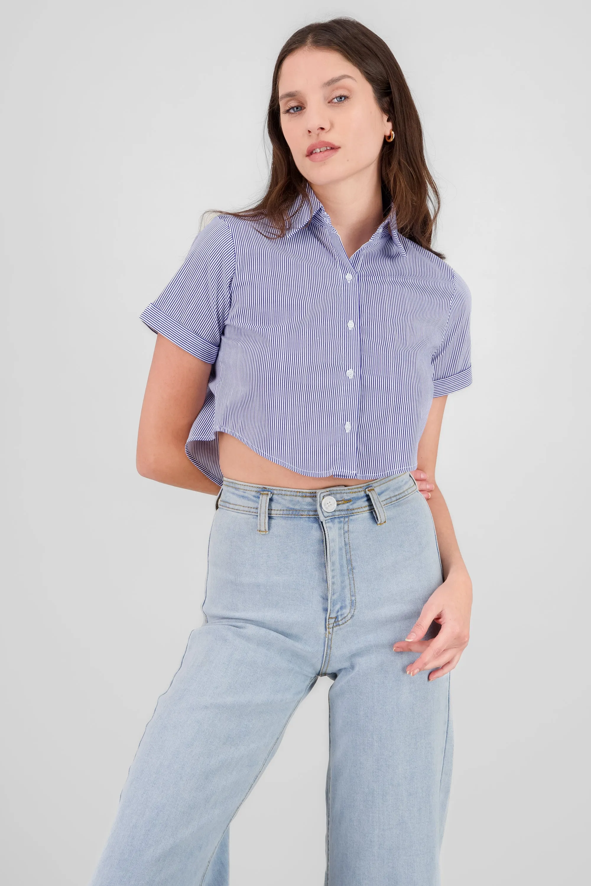 Camisa crop manga corta sold by Shasa product image thumbnail 2