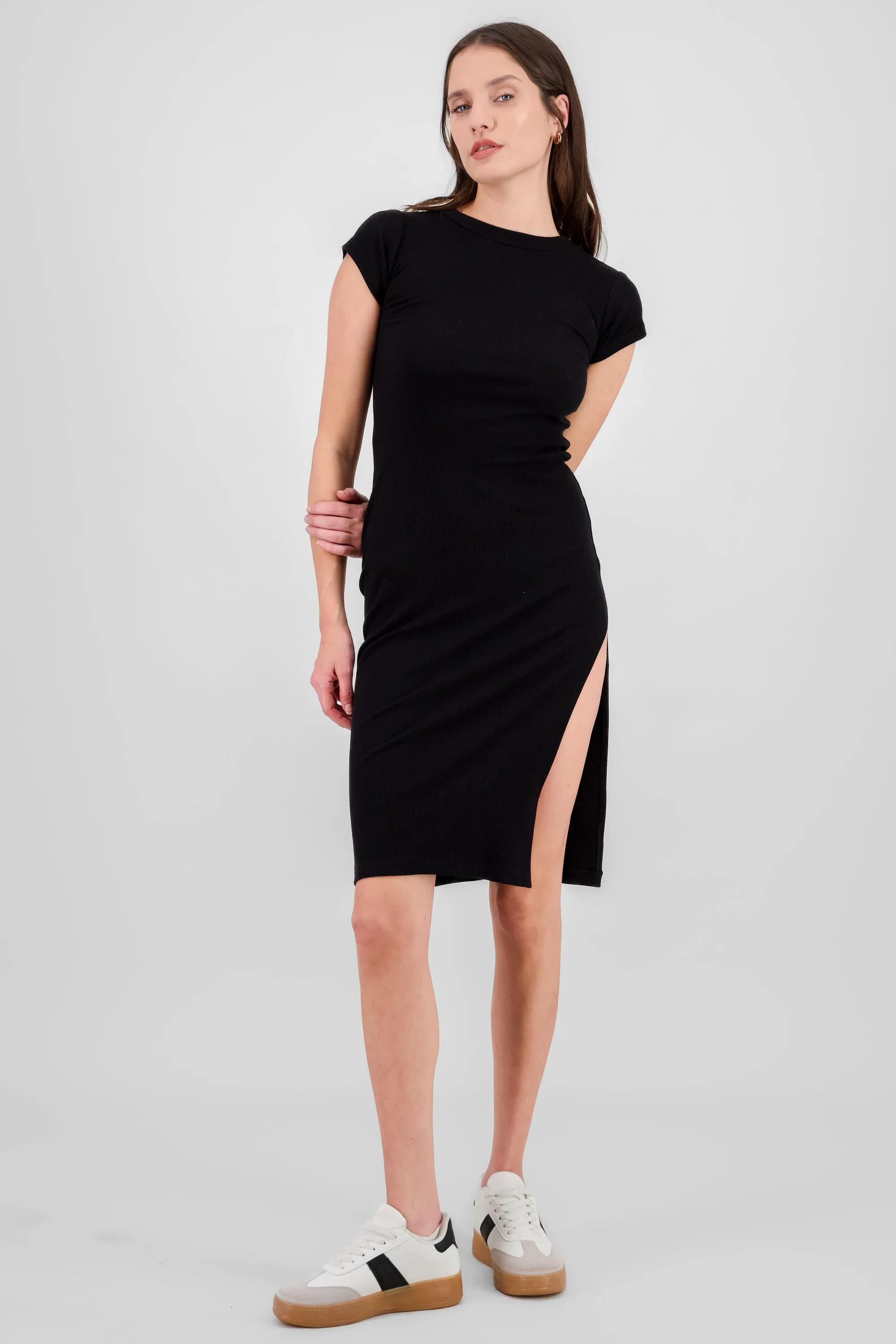 Vestido acanalado midi M/C sold by Shasa product image thumbnail 2