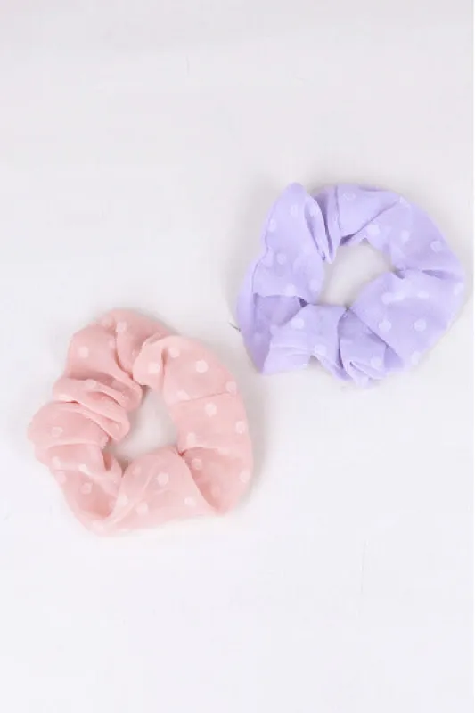 Set 2 scrunchie puntos sold by Shasa