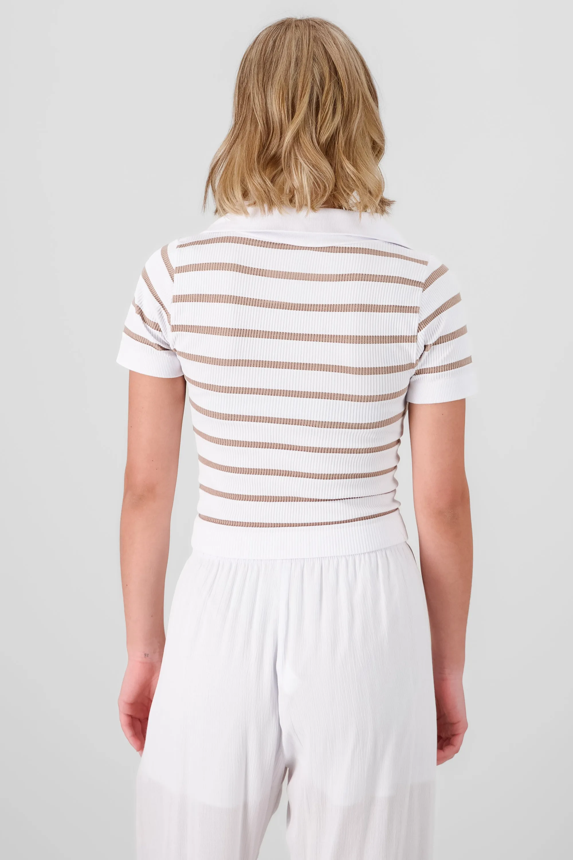 Top seamless rayas cuello polo sold by Shasa product image thumbnail 4