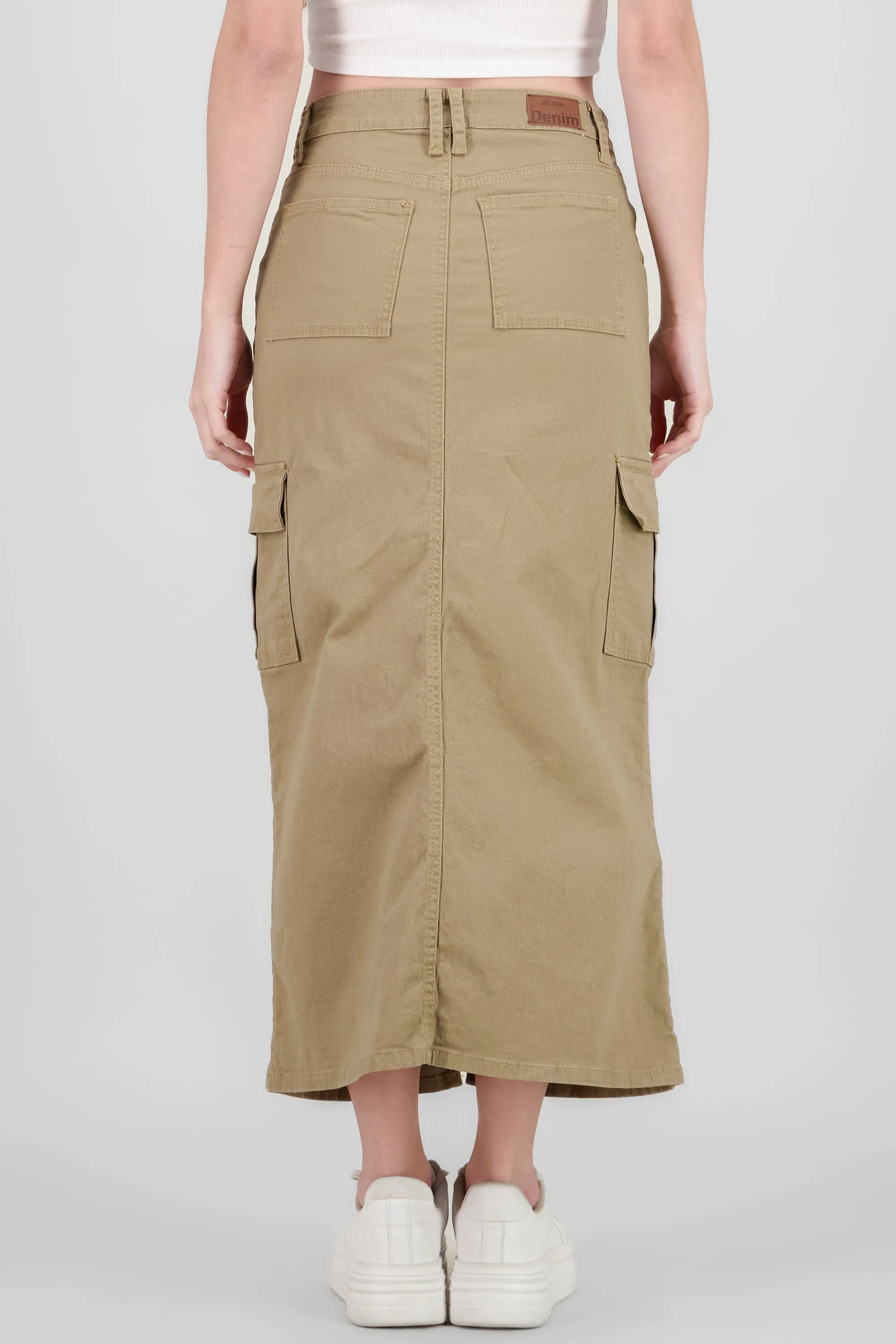 Falda maxi denim abertura cargo sold by Shasa product image thumbnail 4