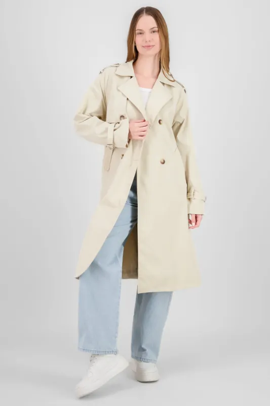 Gabardina larga lisa sold by Shasa