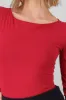Body manga larga doble tela cuello barco sold by Shasa