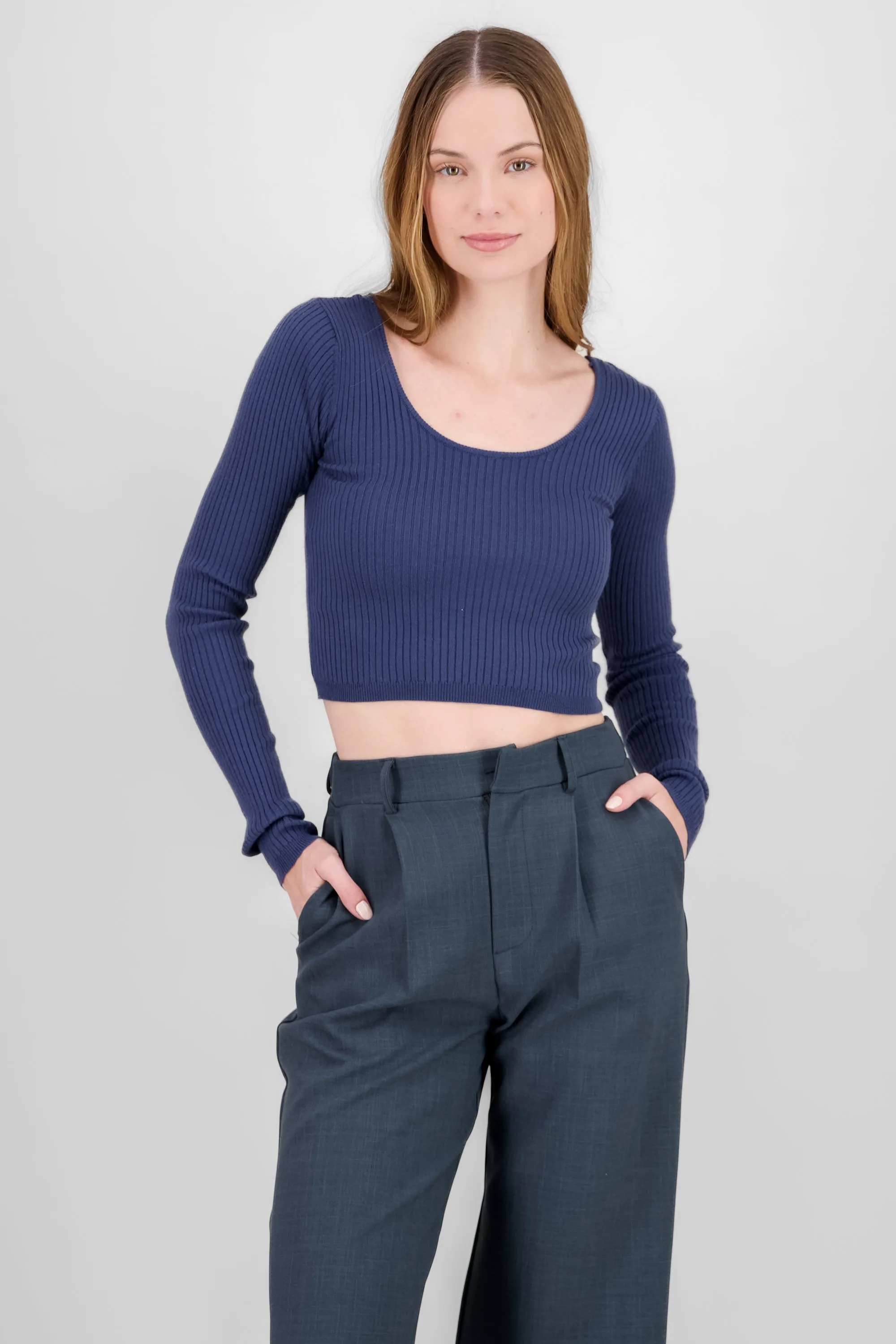 Top tejido manga larga escote redondo sold by Shasa product image thumbnail 2