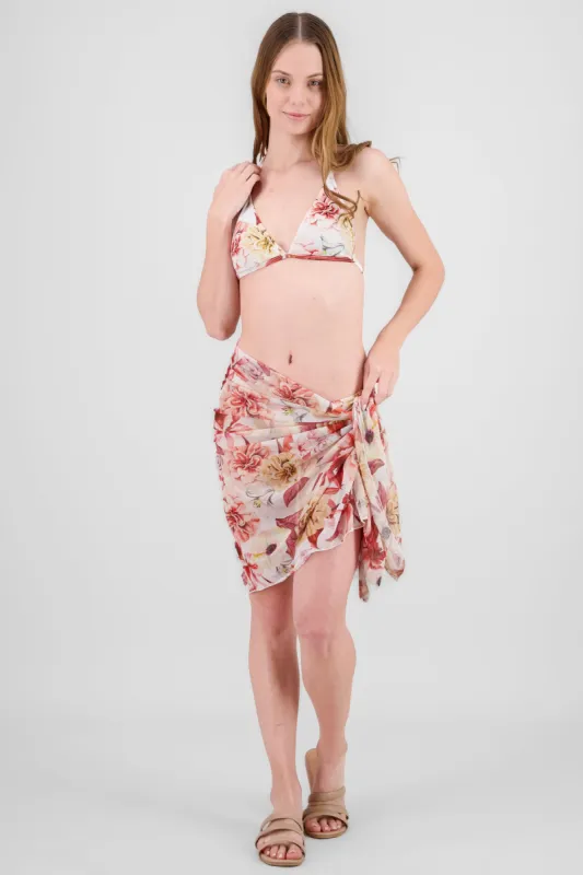 Bikini 3 piezas estampado flores sold by Shasa