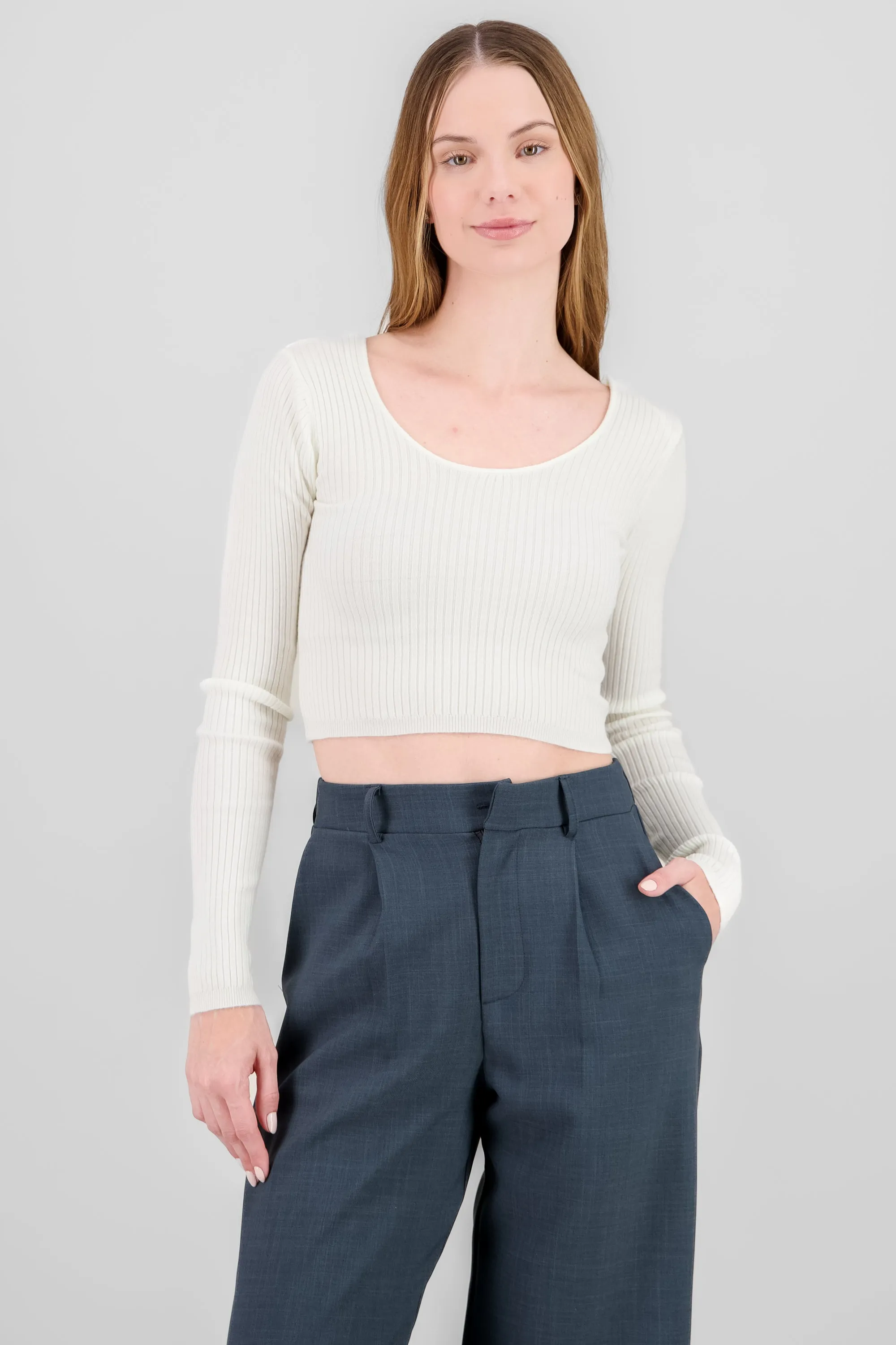 Top tejido manga larga escote redondo sold by Shasa product image thumbnail 2