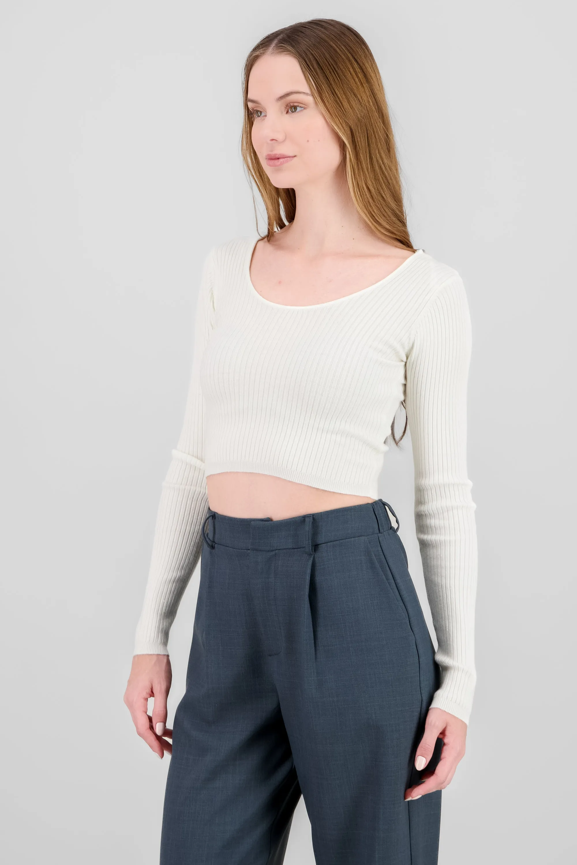 Top tejido manga larga escote redondo sold by Shasa product image thumbnail 3