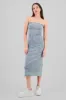 Vestido midi con cortes sold by Shasa