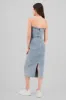 Vestido midi con cortes sold by Shasa