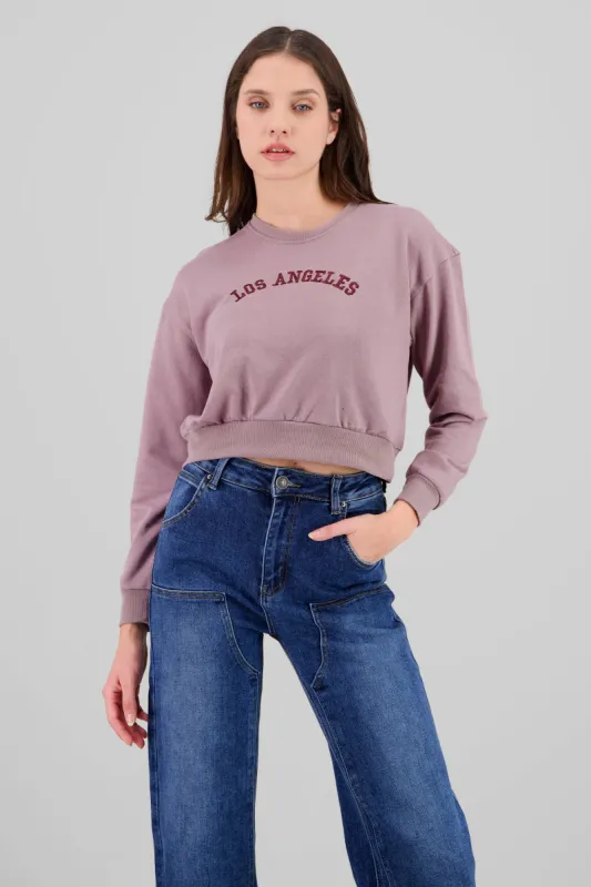 Sudadera cropped los angeles sold by Shasa