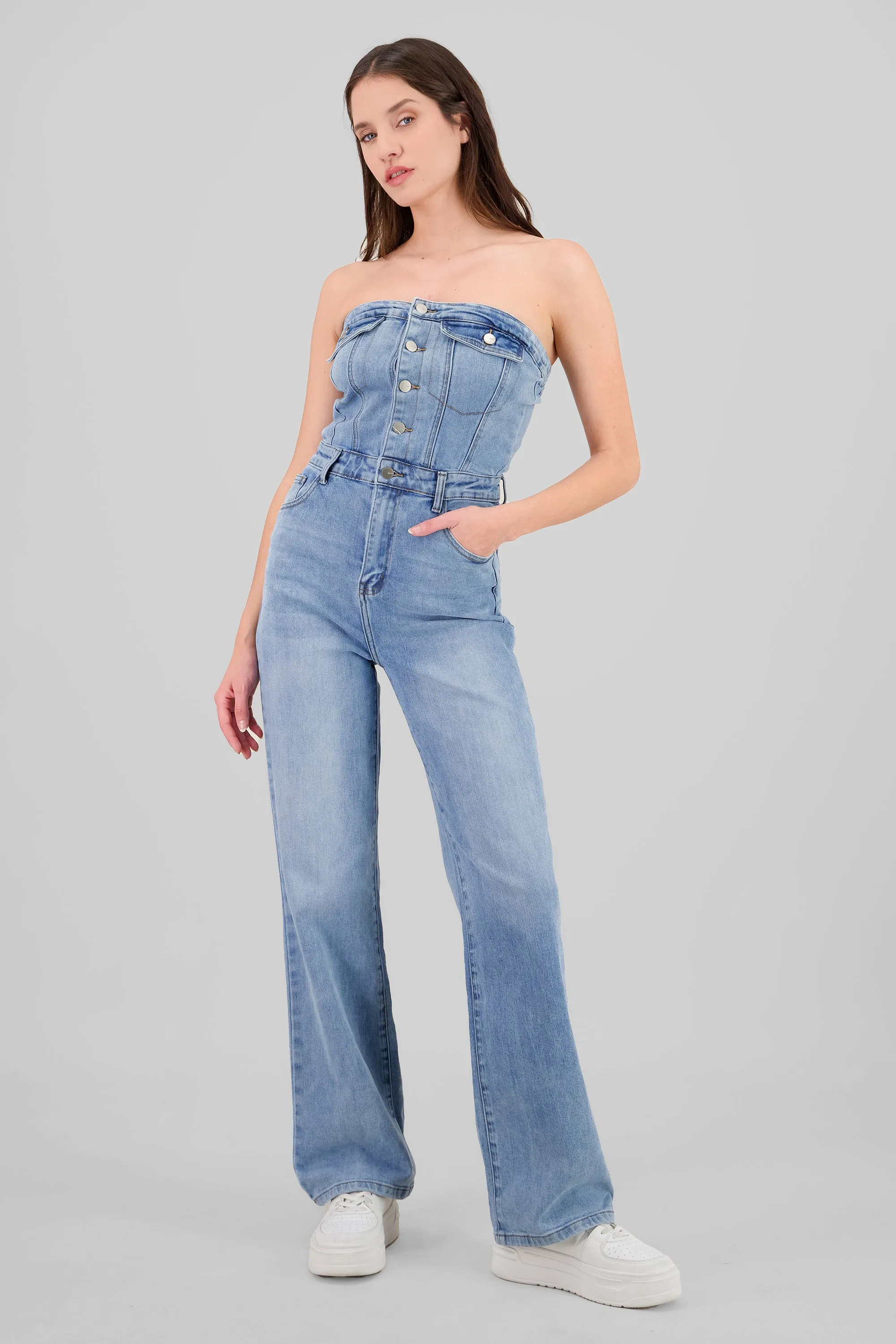 Overall straight strapless sold by Shasa product image thumbnail 2