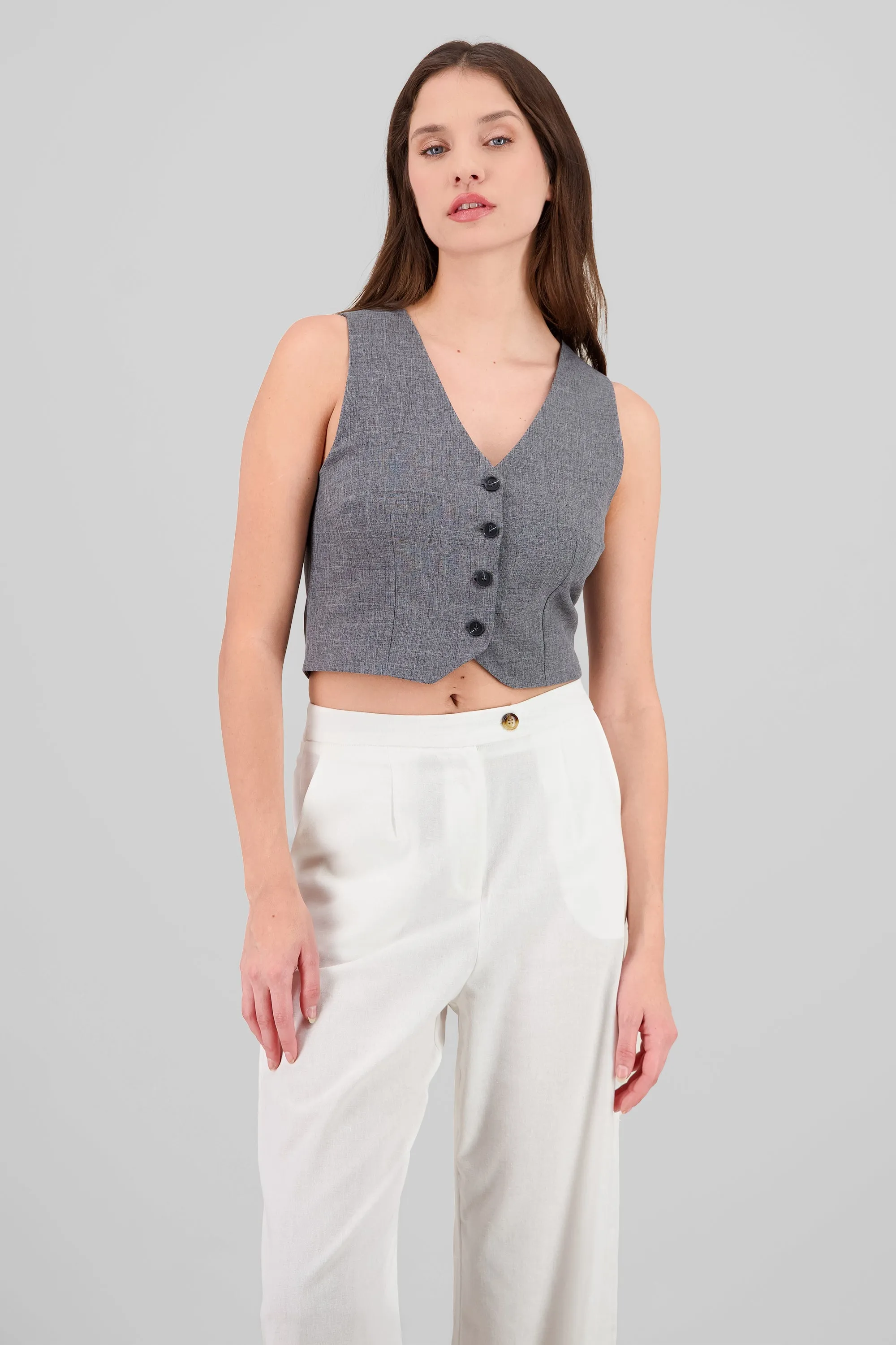 Chaleco crop sastreado sold by Shasa product image thumbnail 2