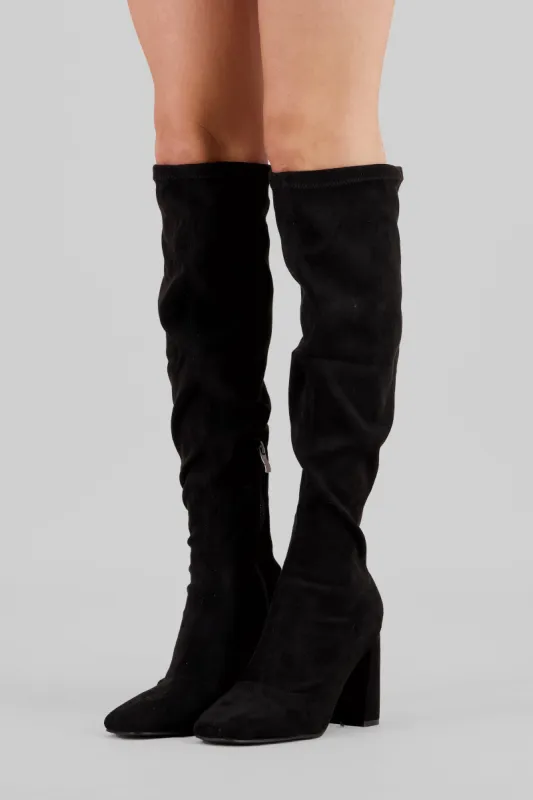 Bota over the knee durazno sold by Shasa