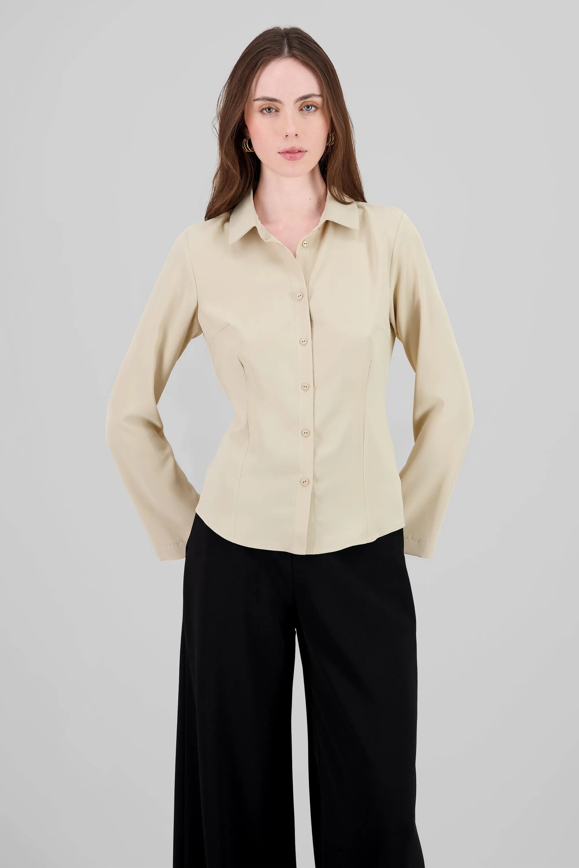 Camisa manga larga lisa sold by Shasa product image thumbnail 2