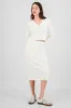 Falda midi tejida lisa sold by Shasa