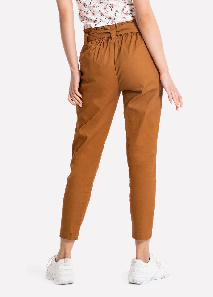 Pantalón paper bag cintura alta cinturón sold by Shasa product image thumbnail 3