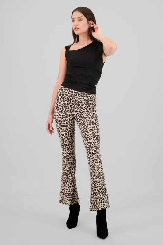 Leggins leopardo pretina ancha sold by Shasa