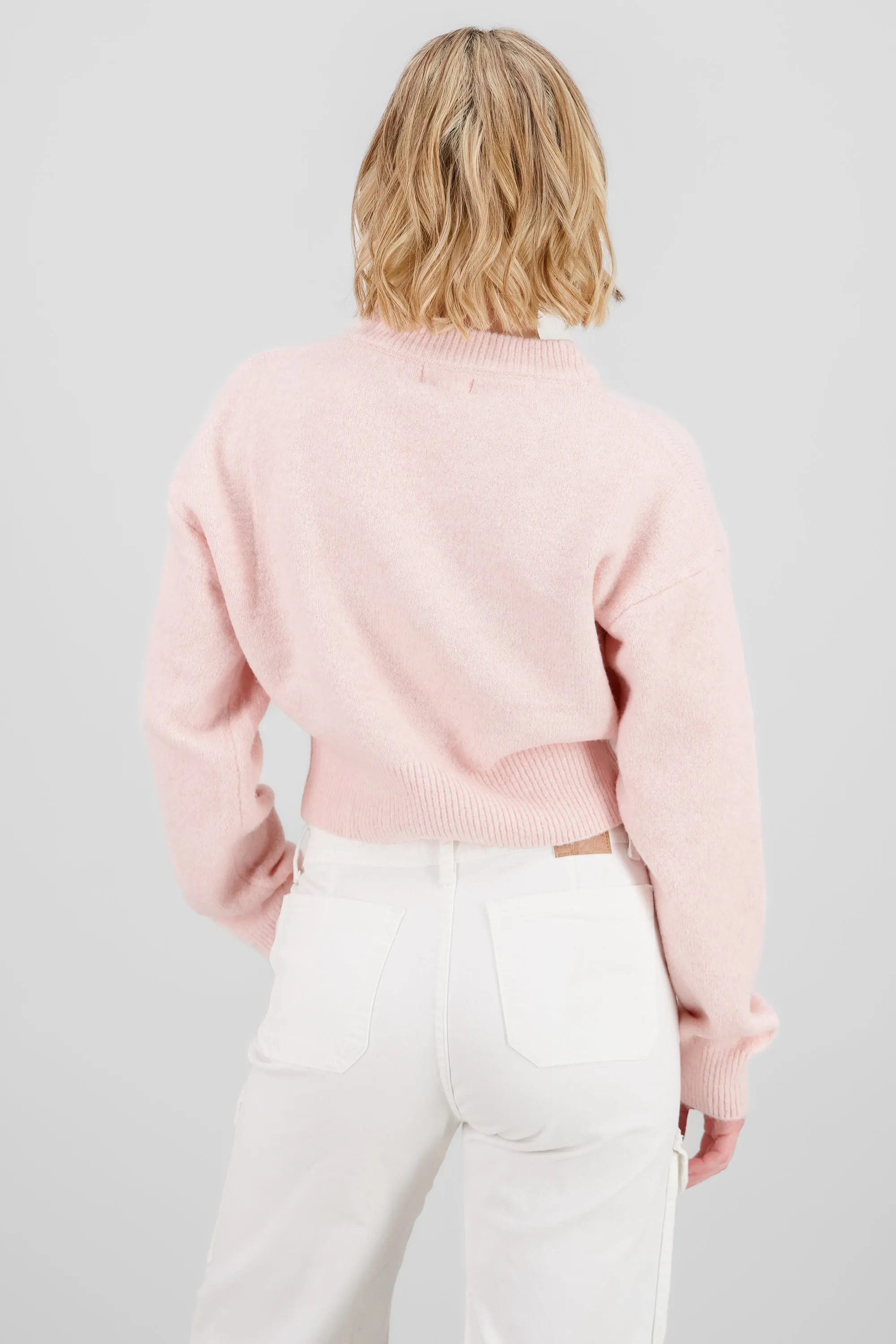 Sueter de cuello redondo manga larga suave sold by Shasa product image thumbnail 4