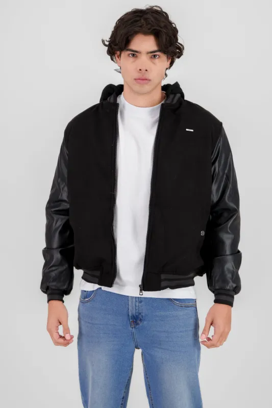 Bomber con gorro bitextura sold by Shasa