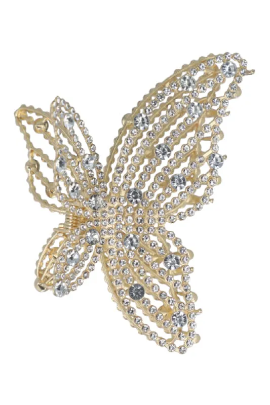 Pinza Metálica Mariposa Perlas sold by Shasa