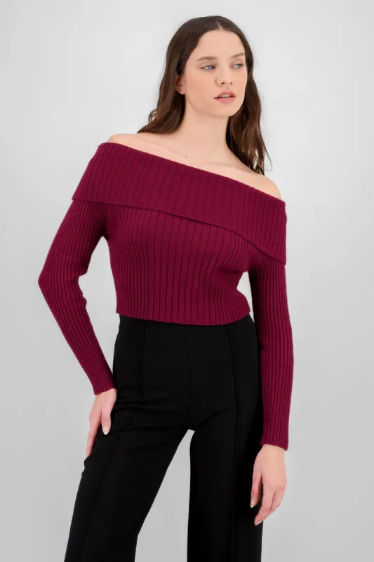 Sueter tejido off shoulder sold by Shasa