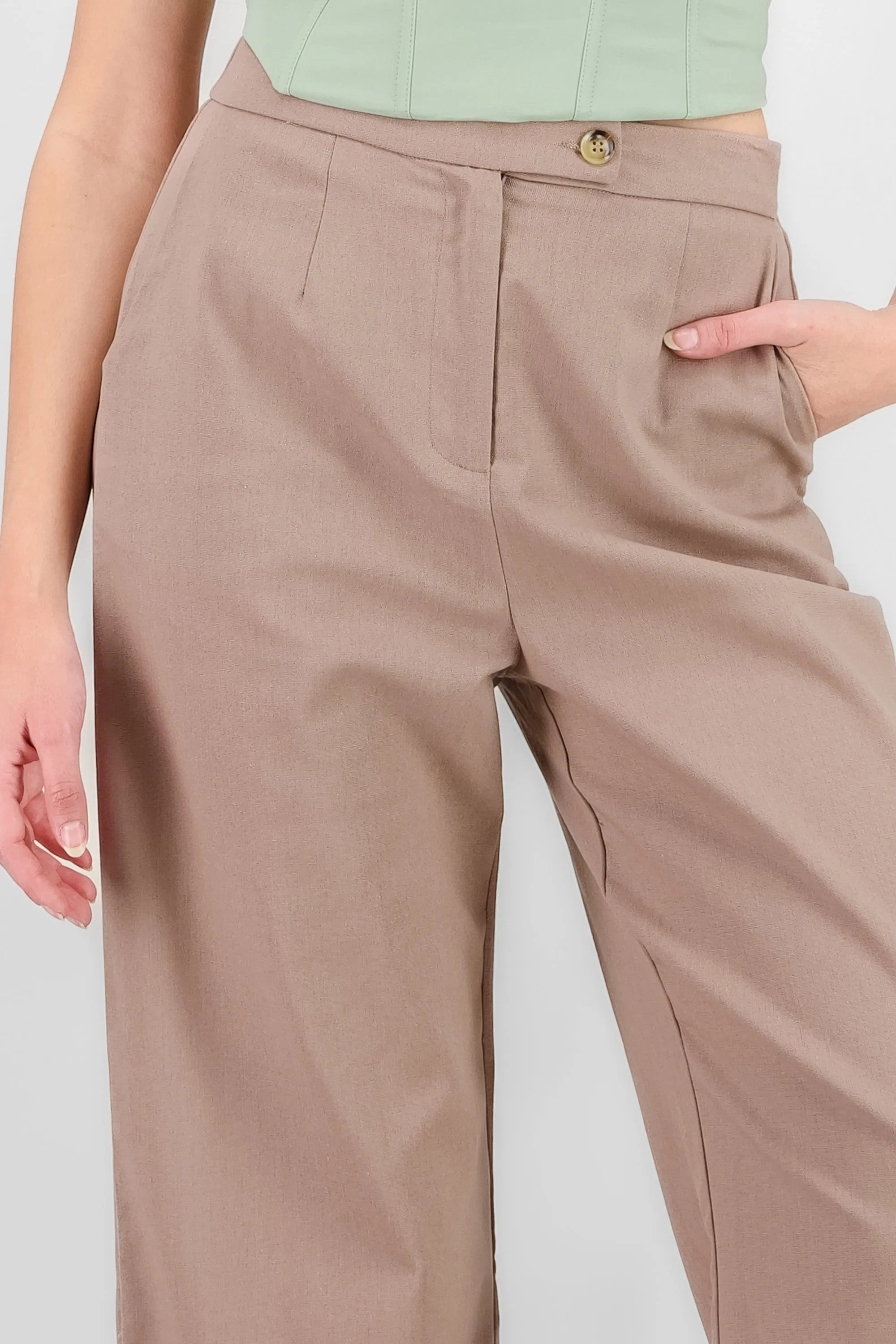 Pantalones amplios mezcla algodon y lino sold by Shasa product image thumbnail 5