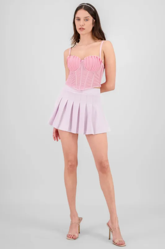 Falda tableada lisa sold by Shasa