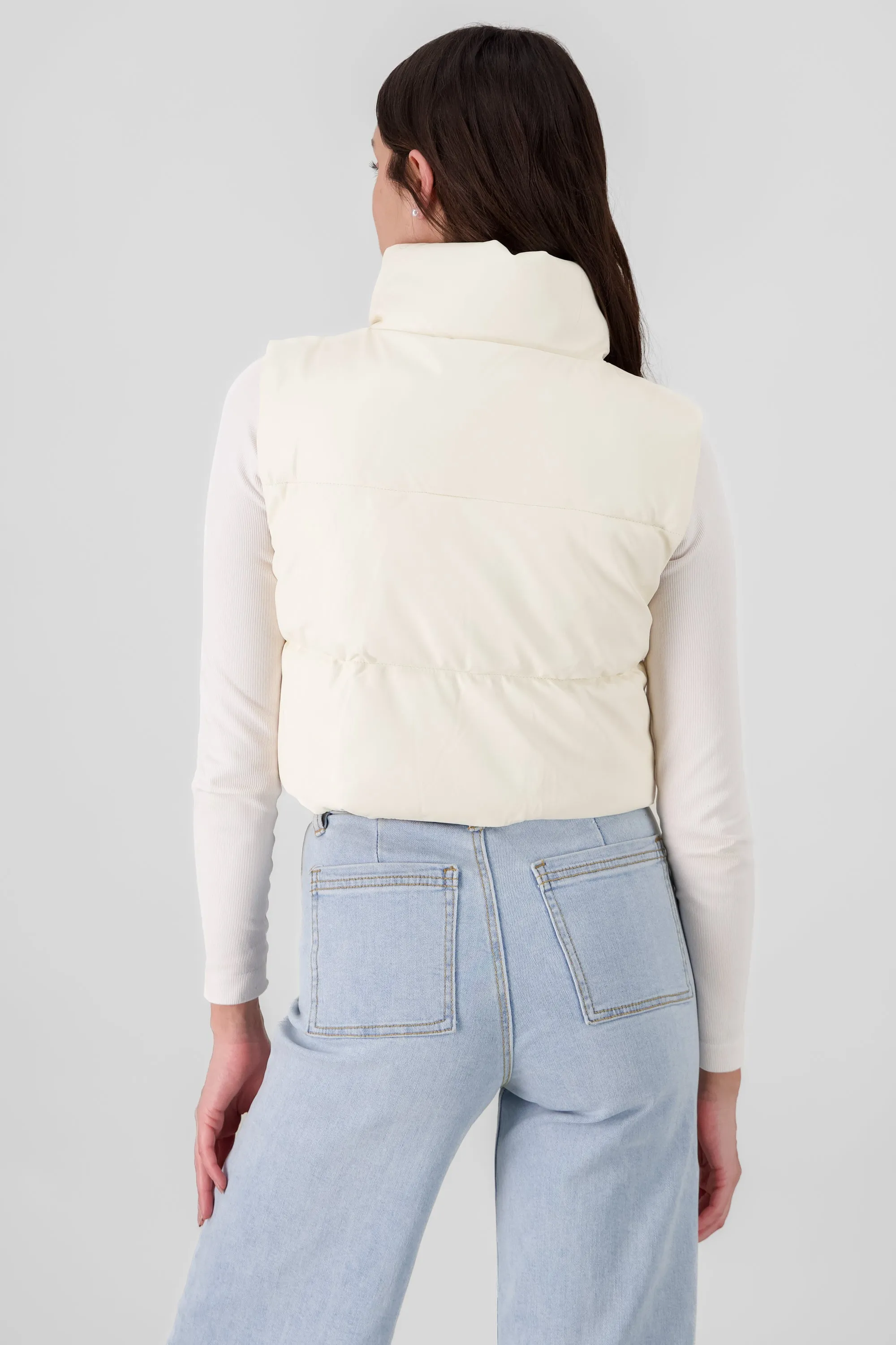 Chaleco corto capitonado PU sold by Shasa product image thumbnail 4