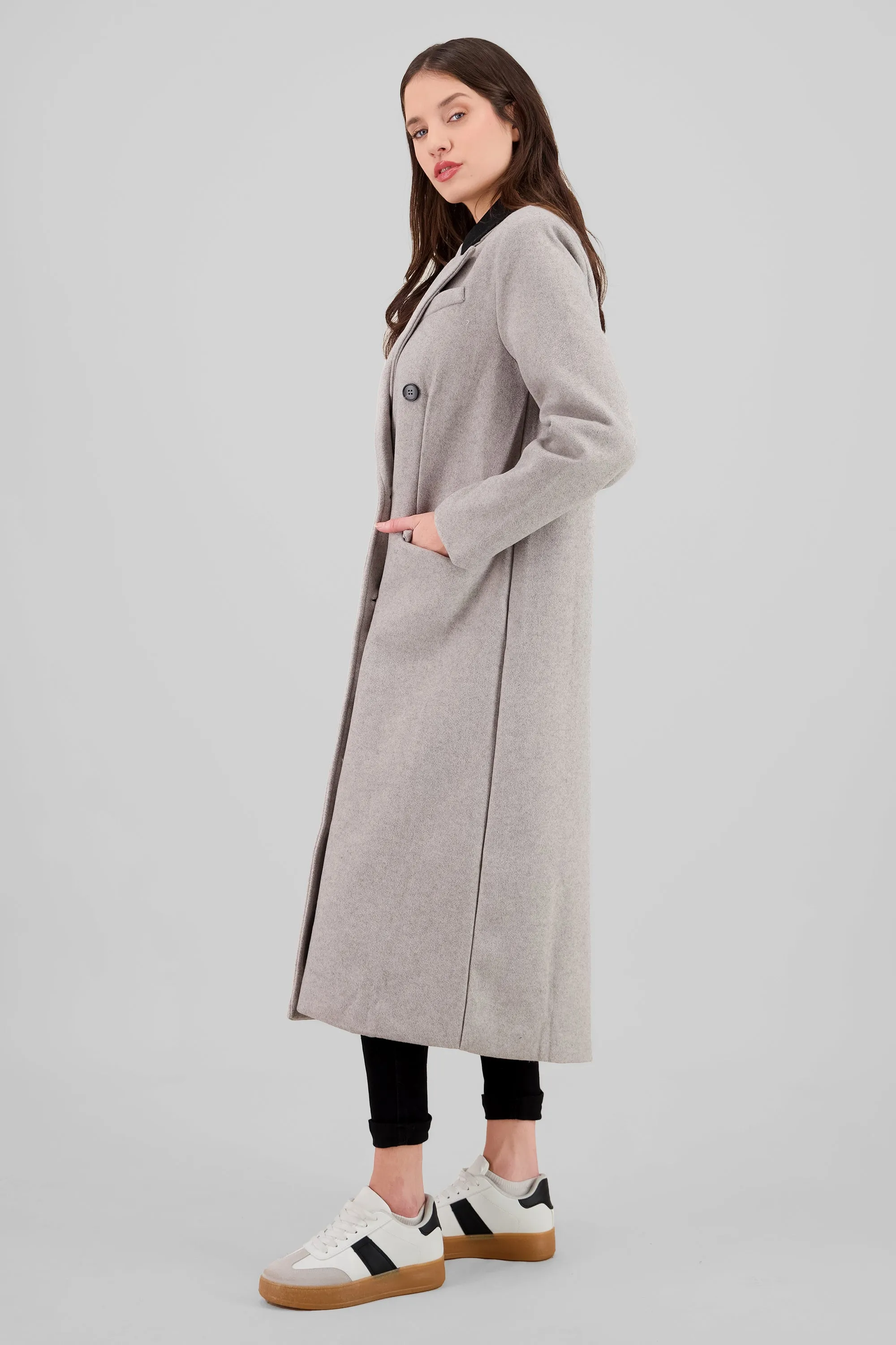 Abrigo largo cuello contraste sold by Shasa product image thumbnail 3